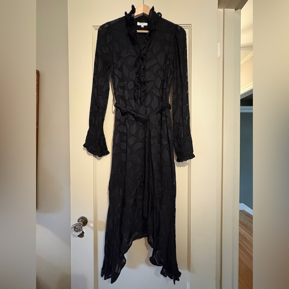 Equipment Black Silk Blend Women's Dress
